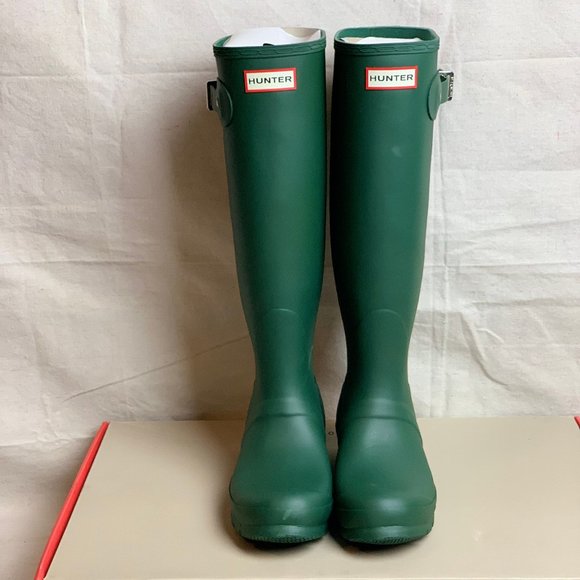 Hunter Shoes - Hunter Women's Green Rain Boots